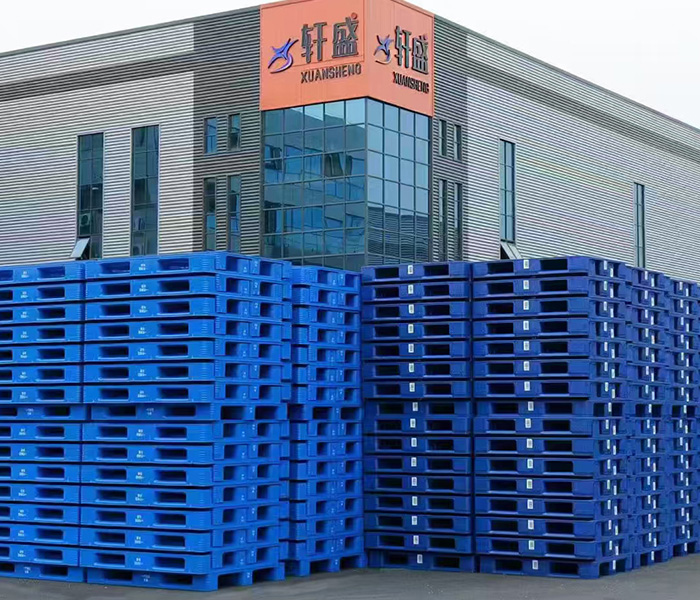 平板川字塑料托盤加鋼管上貨架